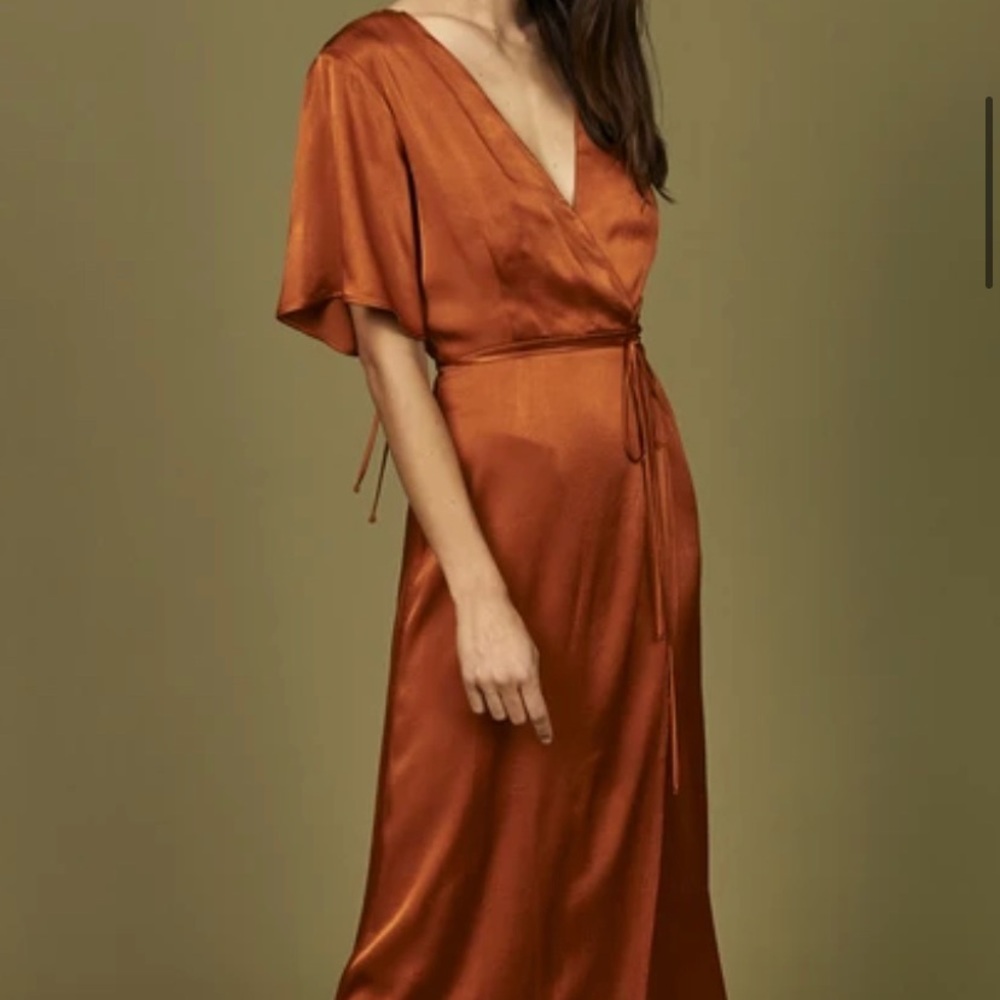Whimsy + Roe Lola Dress in Rust